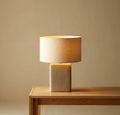 Ceramic Table Lamp with Linen Shade