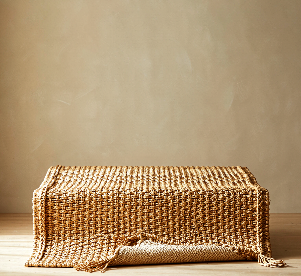 Handwoven Jute Area Rug — 5' × 8'